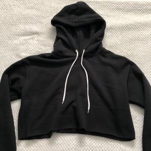 Cropped Black Hoodie